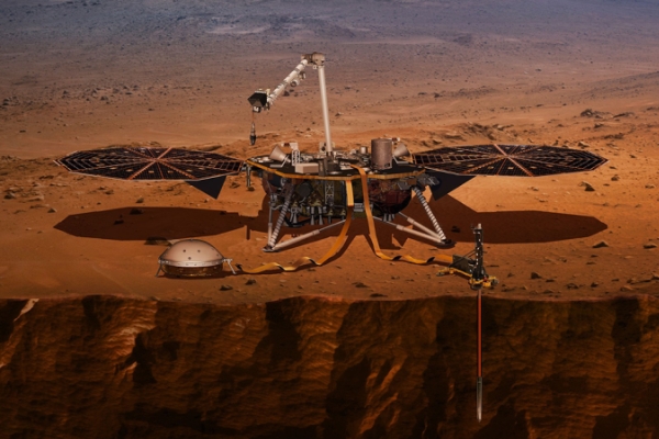 Primeira selfie da sonda Insight no planeta Marte